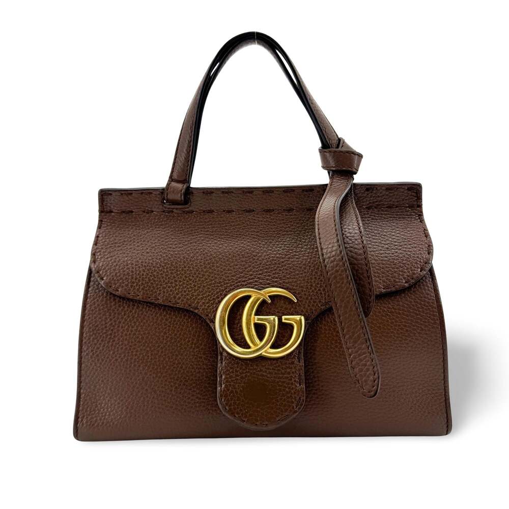 Gucci Gg Marmont Mini Top Handle Bag #364189G58B